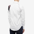 Alexander McQueen Men's Brush Stroke Harness Shirt in White