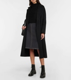'S Max Mara Brama embellished wool-blend miniskirt
