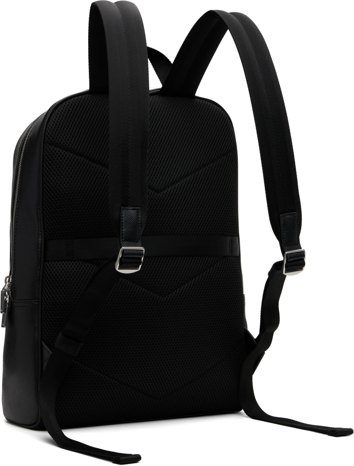 Hugo Black Logo Trims Backpack