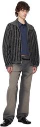Eckhaus Latta Gray & Black Duo Reversible Jacket