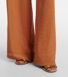 Jade Swim Mika seersucker wide-leg pants
