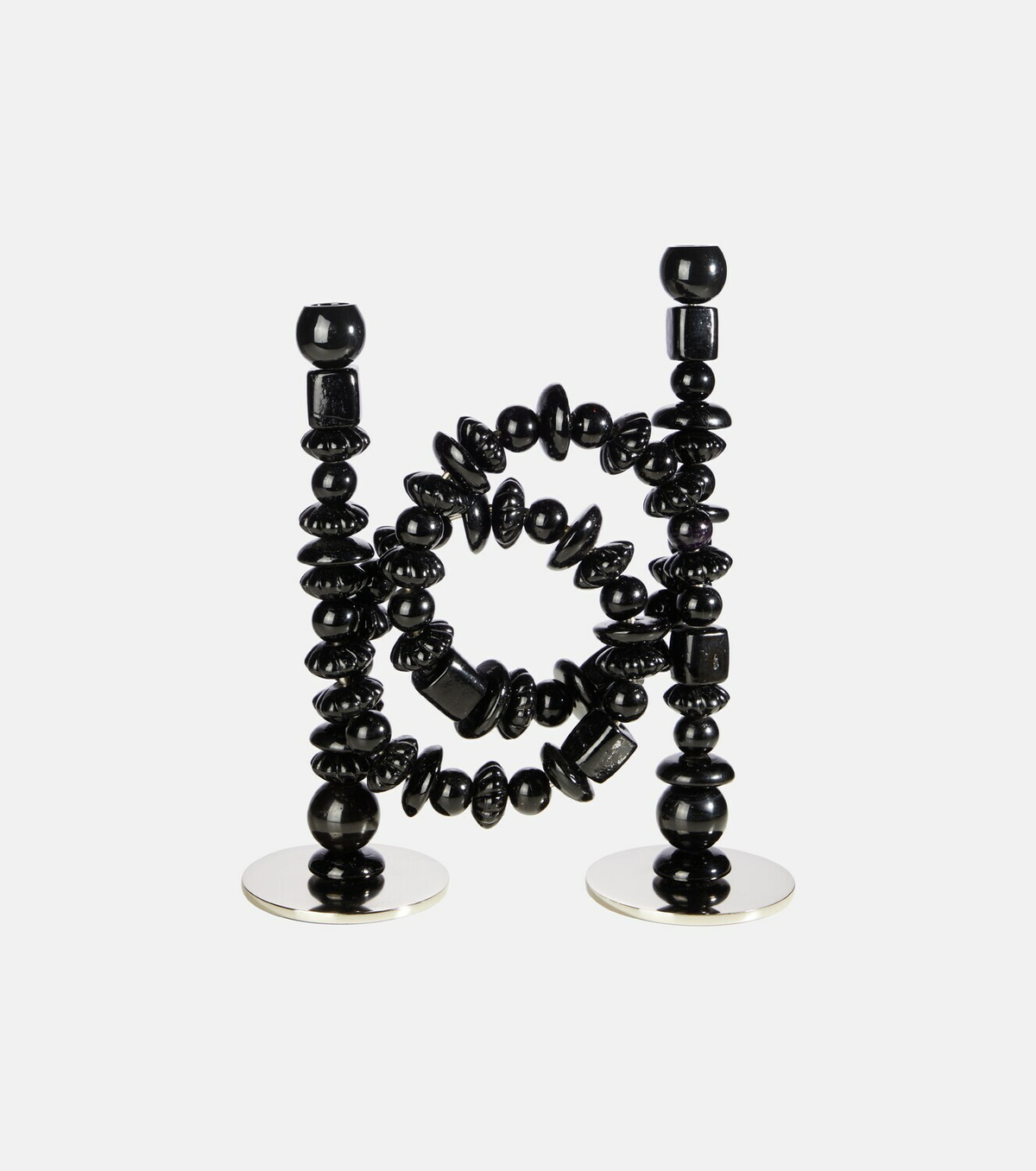 Polspotten Beads glass candle holder
