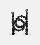 Polspotten Beads glass candle holder