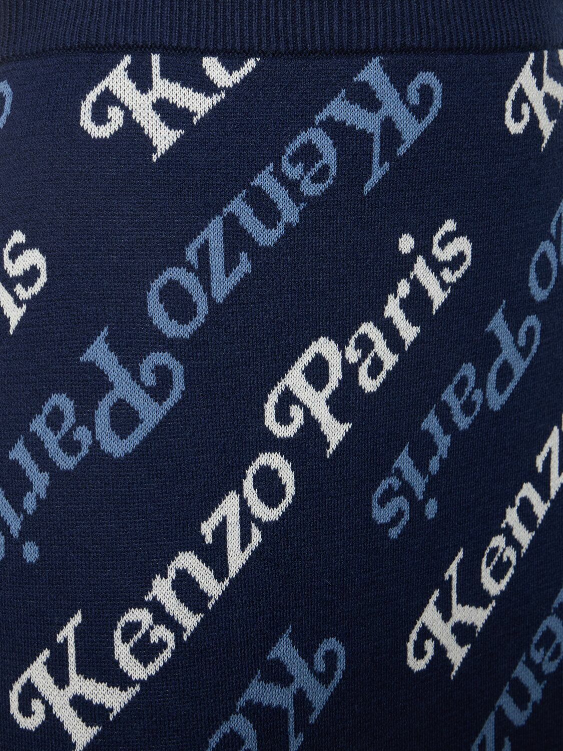 ミニスカート KENZO KENZO BY VERDY COTTON AND WOOL LOGOED SKIRT KENZO PARIS - Kenzo X Verdy Cotton & Wool Mini Skirt Kenzo