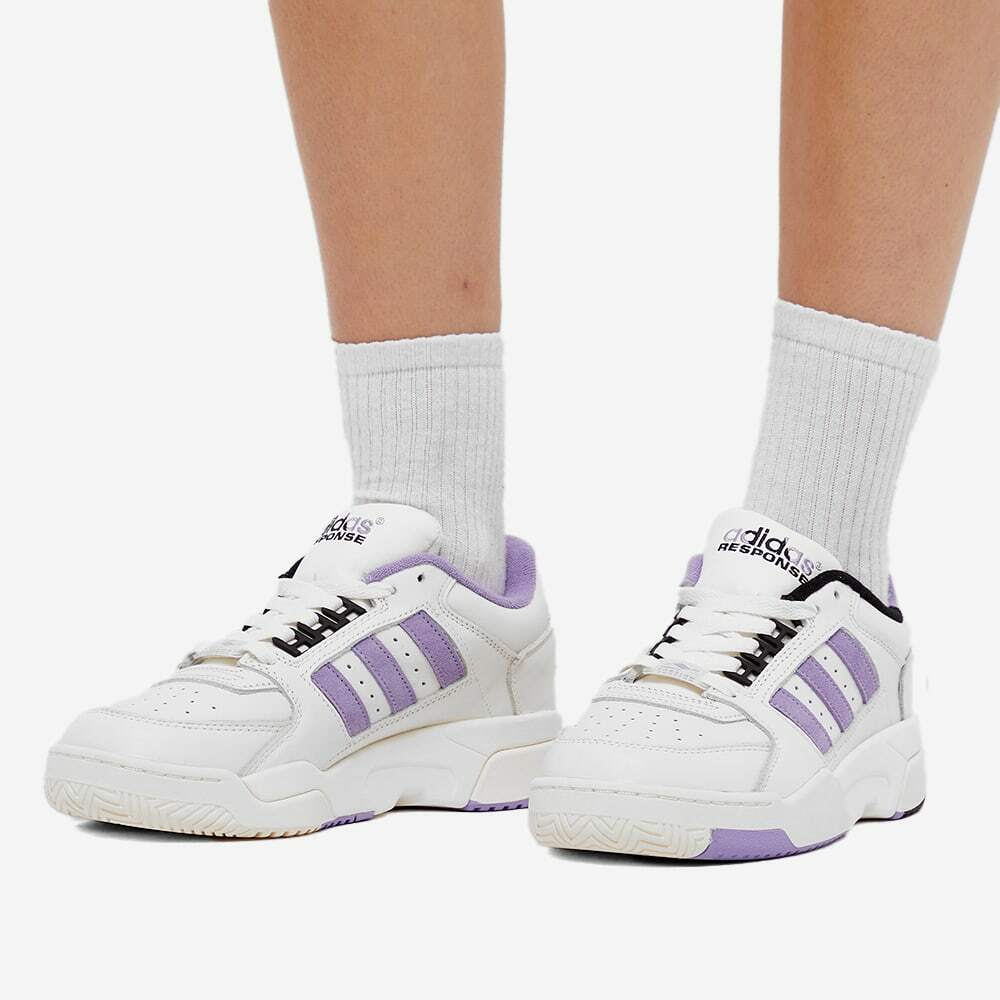 Adidas Women's Torsion Response Tennis Lo W Sneakers in Cloud White/Lilac  adidas
