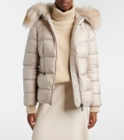 Moncler Boed shearling-trimmed down jacket