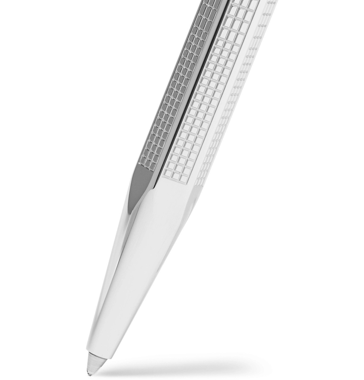 thumbnail image 2 of Caran D’Ache Ecridor Flowers Ballpoint Pen – Palladium Coated, Floral Engraving – Swiss Made Luxury Pen 2 of 5