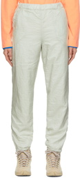 ERL Silver Nylon Lounge Pants