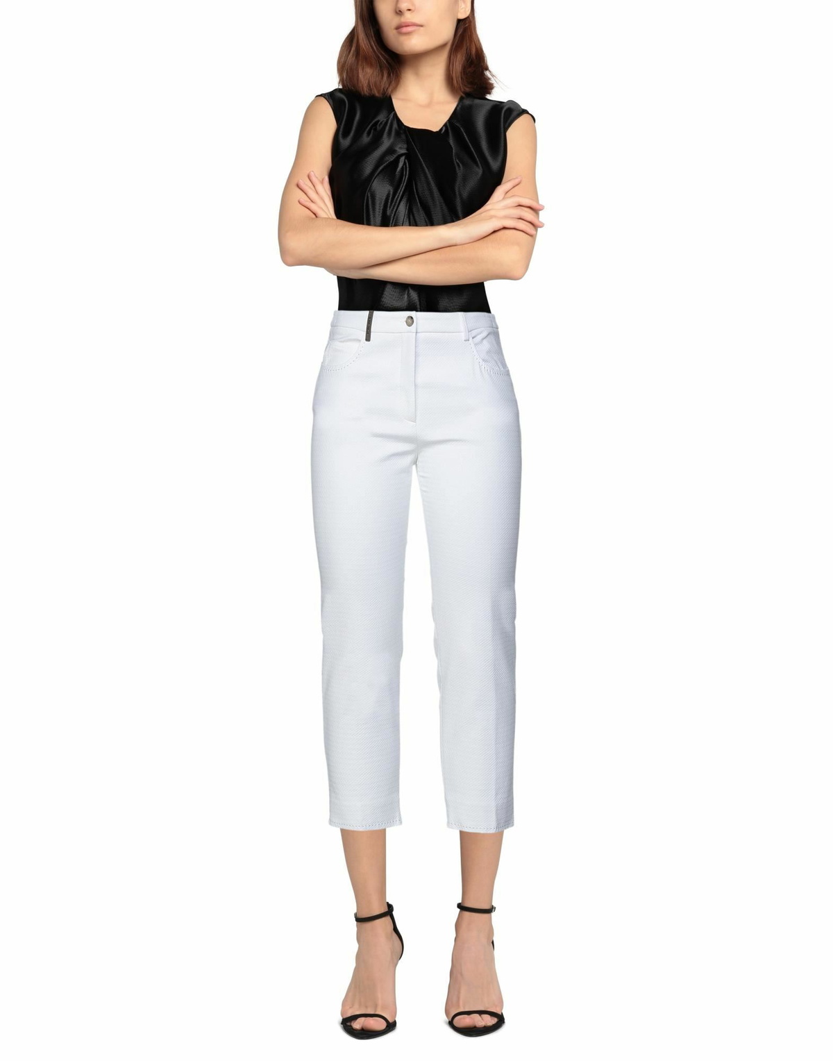 Peserico Womens Pants in White