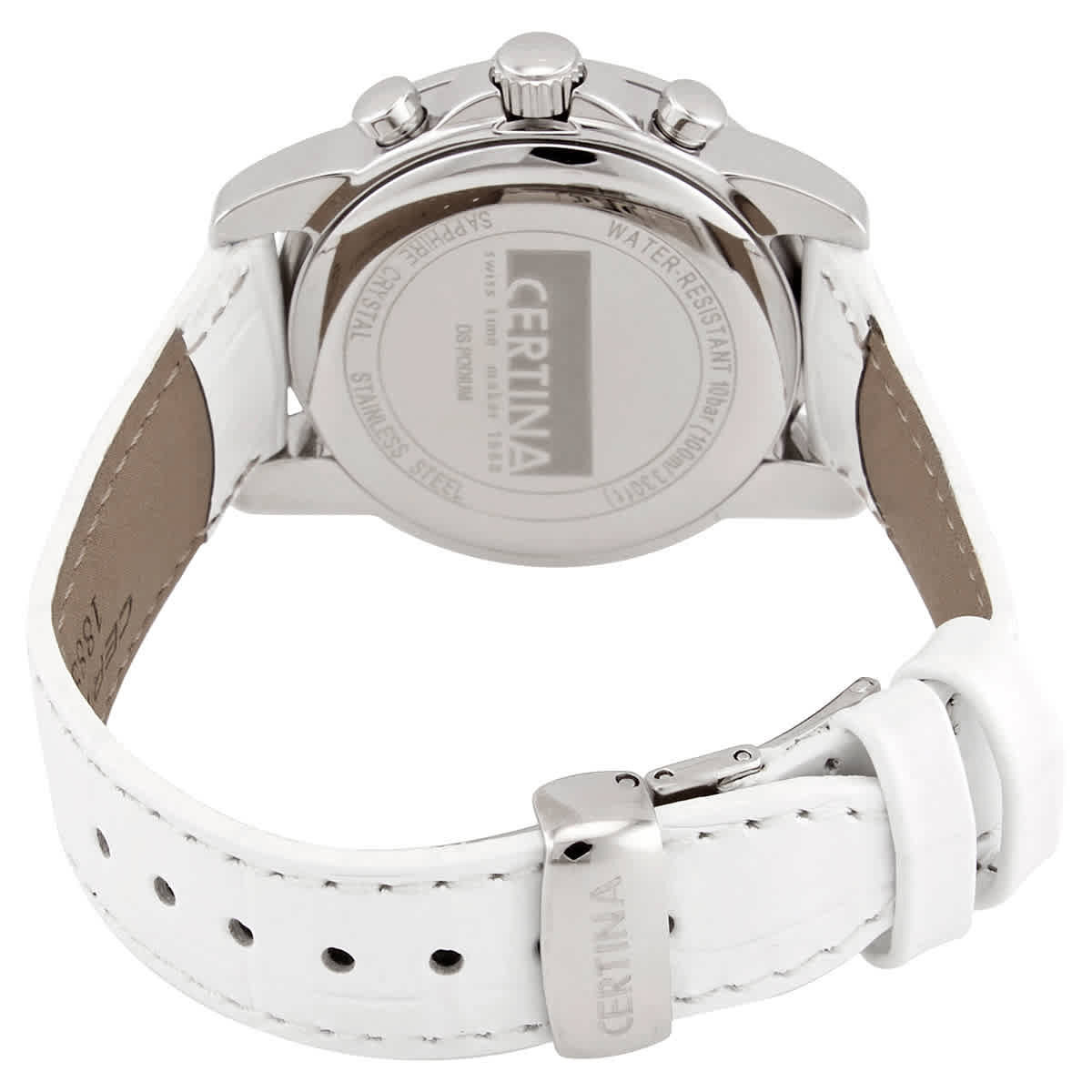 Certina DS Podium Chronograph Quartz Mother of Pearl Dial Diamond Ladies Watch C0012171611710