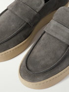 Officine Creative - Bug Suede Penny Loafers - Gray