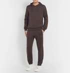 Fendi - Logo-Trimmed Cotton, Wool, Silk and Cashmere-Blend Hoodie - Men - Brown