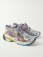 Balenciaga - Runner Distressed Rubber and Mesh Sneakers - Gray