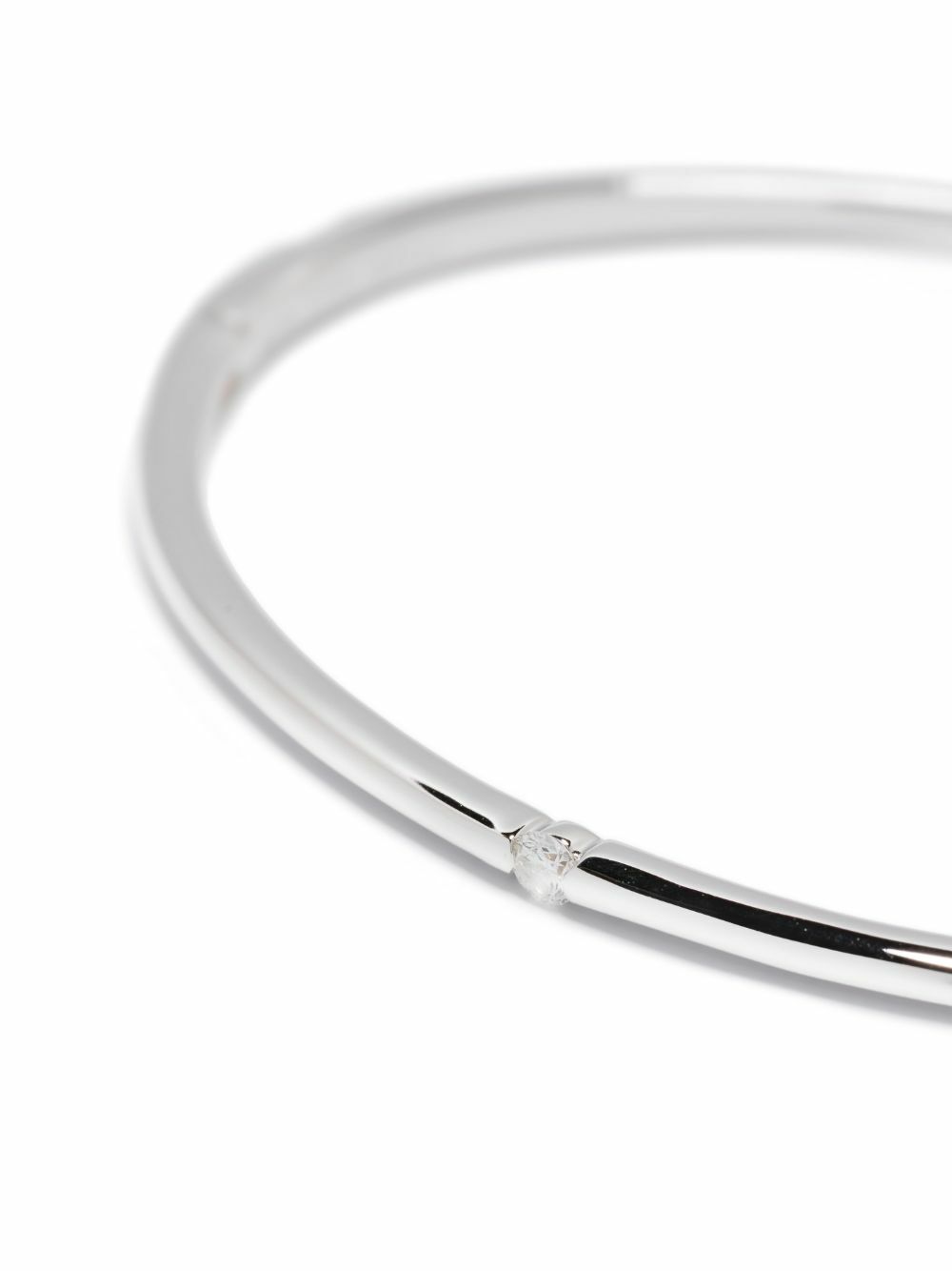 Persée 18kt White Gold Zeus Diamond Bangle Bracelet