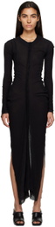 Talia Byre Black Bottom Down Maxi Dress
