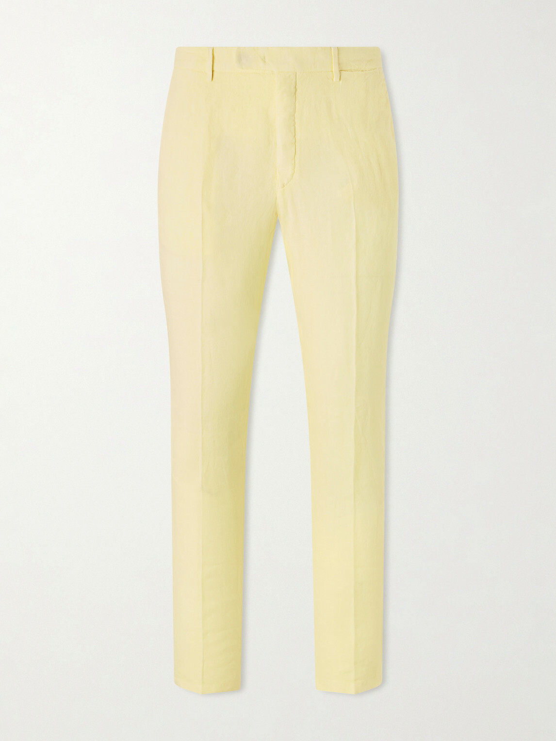 Boglioli - Straight-Leg Linen Suit Trousers - Yellow