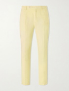 Boglioli - Straight-Leg Linen Suit Trousers - Yellow
