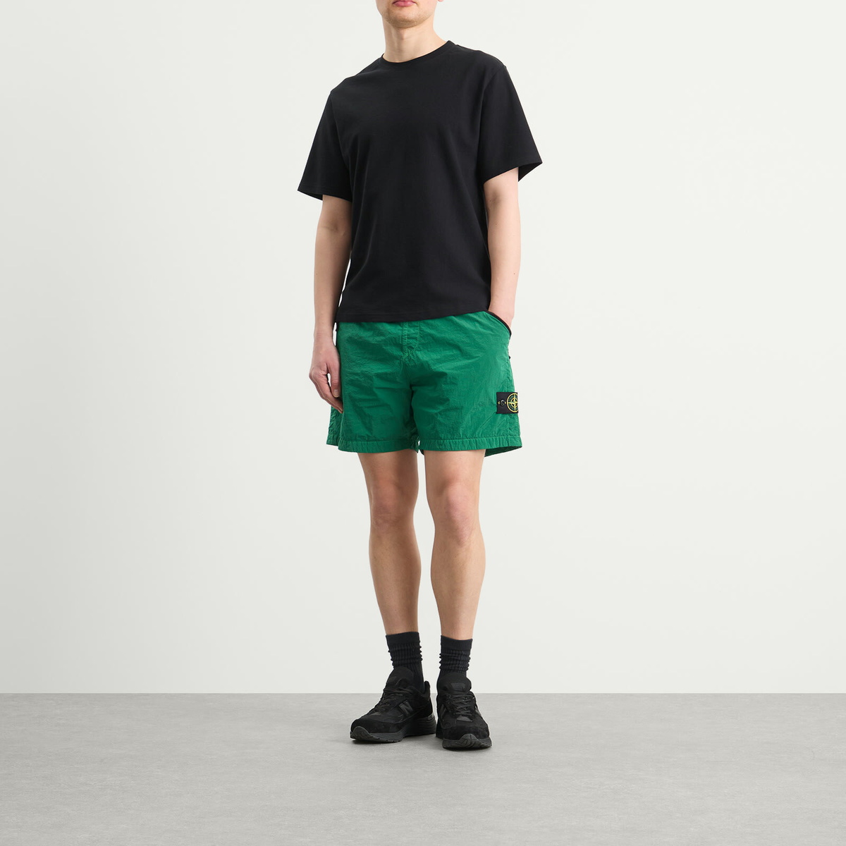 Stone Island Men's Nylon Metal Shorts in Malachite Stone Island