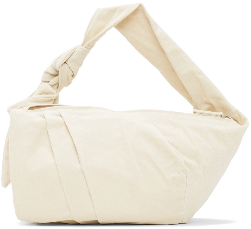 LOW CLASSIC Off-White Velour Knot bag Low Classic