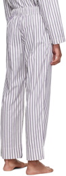Tekla Purple Stripe Pyjama Pants
