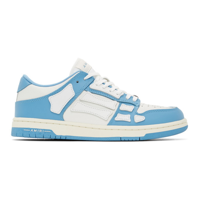 Photo: AMIRI Blue and White Skel Top Low Sneakers