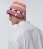 Visvim Meda striped crochet bucket hat