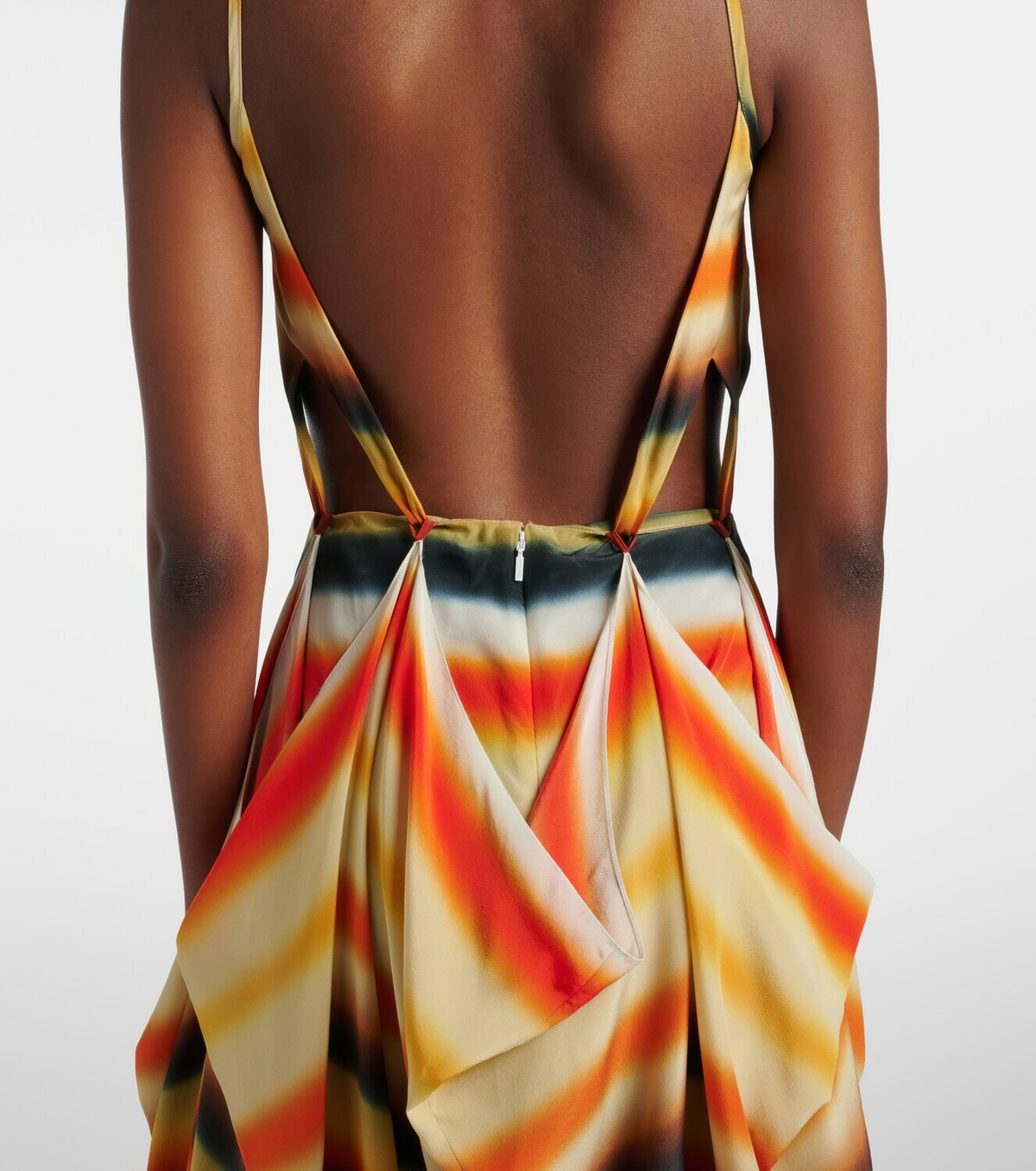 Loewe Paula's Ibiza striped silk maxi dress