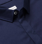 Zimmerli - Slim-Fit Sea Island Cotton-Jersey Polo Shirt - Blue