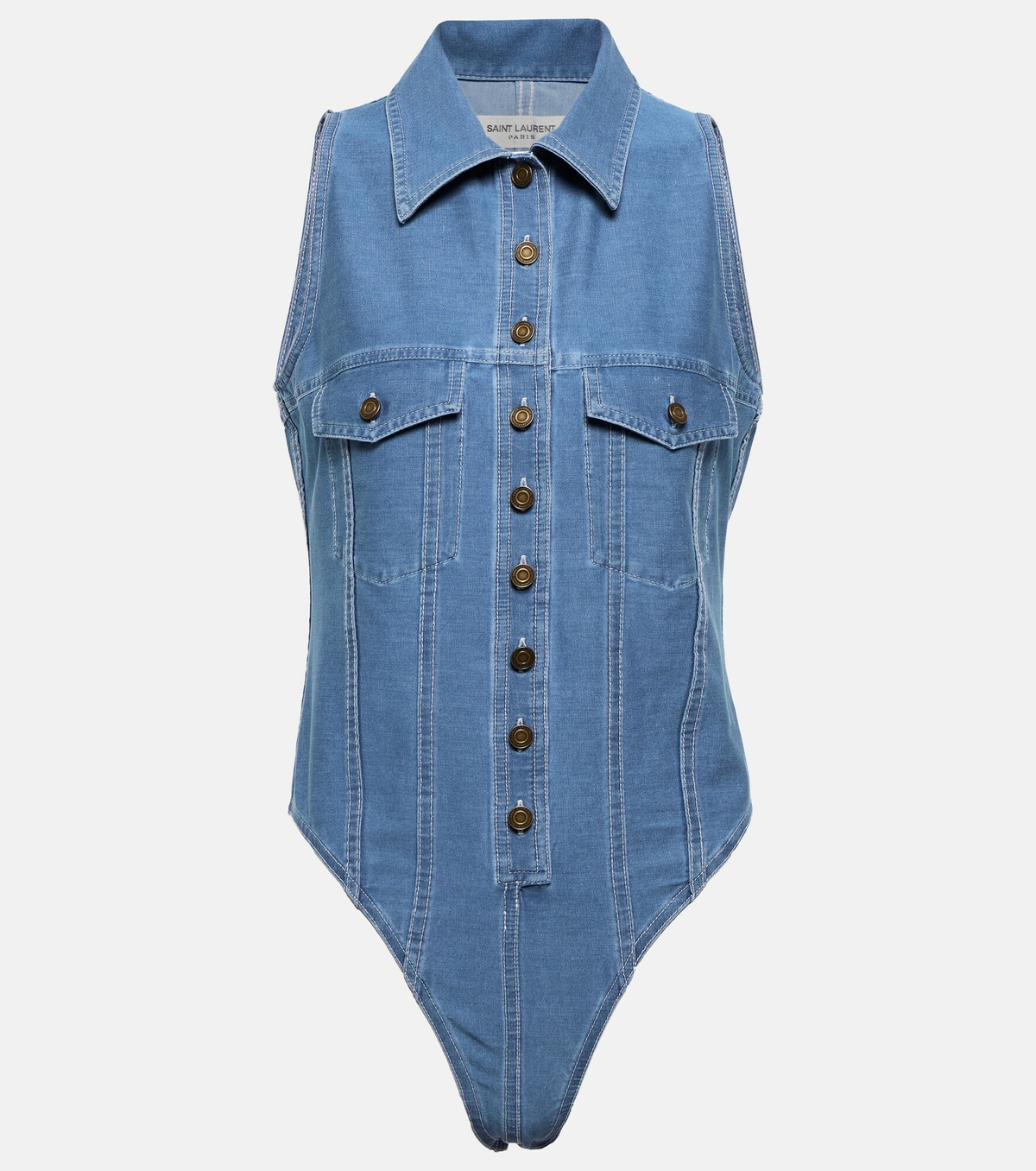 Saint Laurent Denim bodysuit Saint Laurent