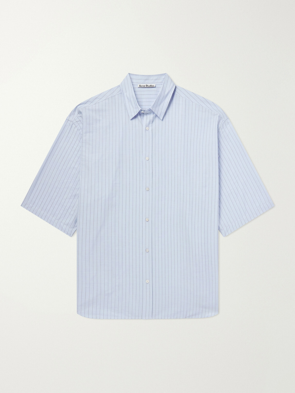 Acne Studios - Soffia Striped Cotton-Poplin Shirt - Blue