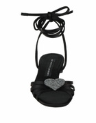 Les Petits Joueurs Womens Sandals in Black