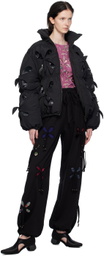 J.Kim Black Petals Lounge Pants