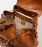 Miu Miu Logo leather backpack