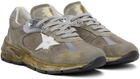 Golden Goose Taupe Dad-Star Sneakers