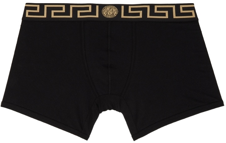 Photo: Versace Underwear Black Greca Border Boxer Briefs