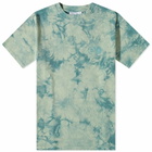 Carrier Goods Men's Tie-Dye T-Shirt in Blue/Green Tie Dye