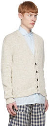 Massimo Alba Beige Cotton Cardigan