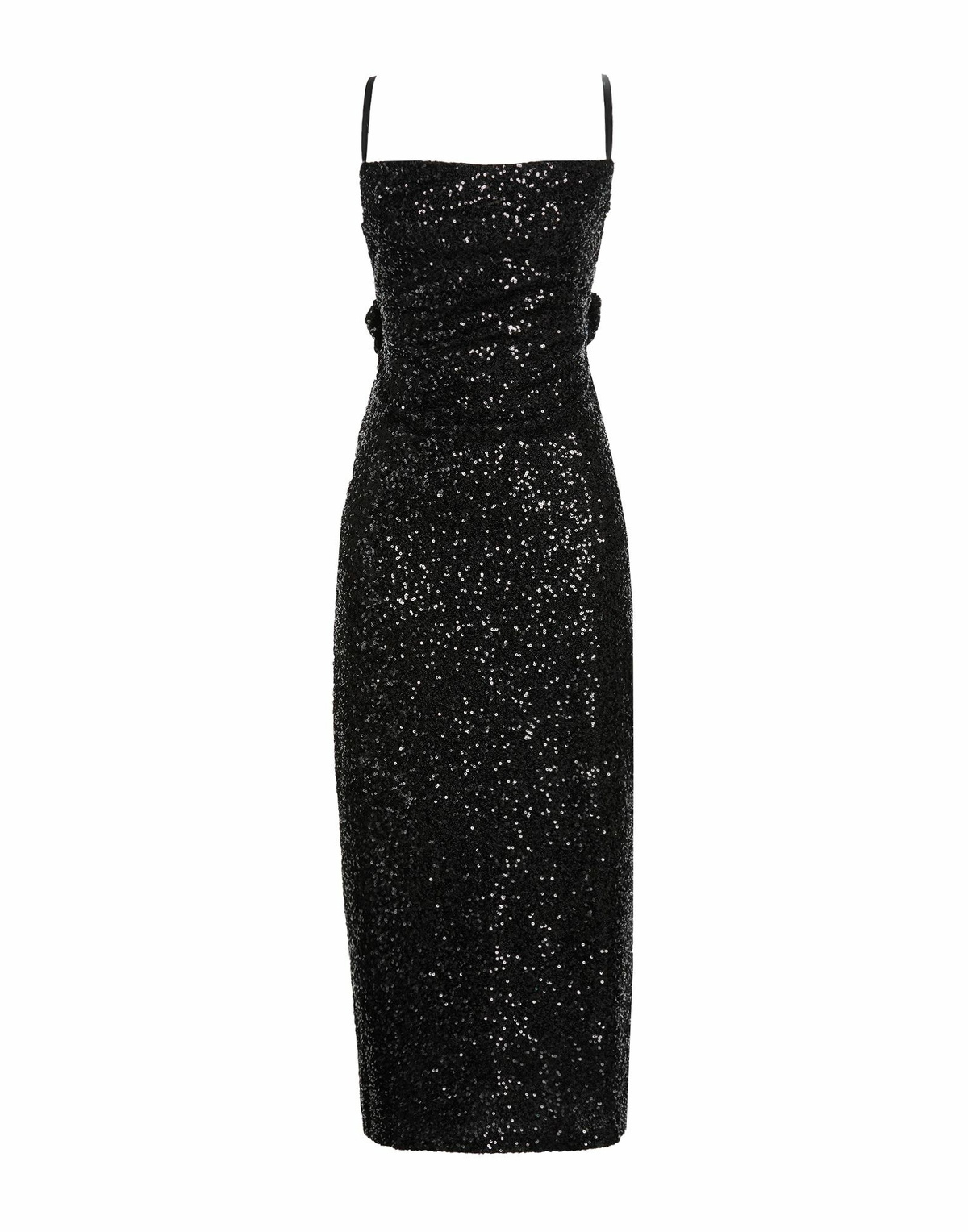 Manila Grace Womens Midi dress in Black