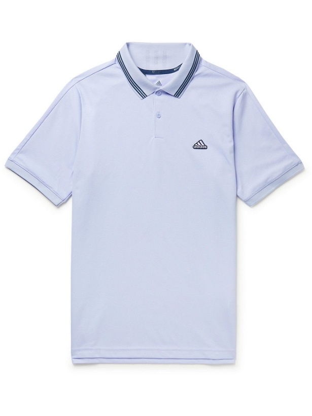 Photo: adidas Golf - Go-To Cotton-Blend Primegreen Piqué Golf Polo Shirt - Purple