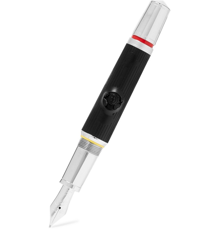 Photo: Montblanc - Walt Disney Great Characters Resin and Platinum-Plated Fountain Pen - Black