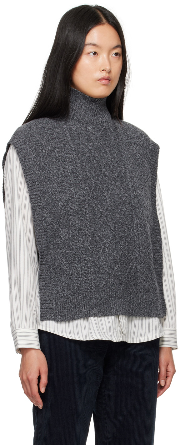 A.P.C. Gray Cameron Vest