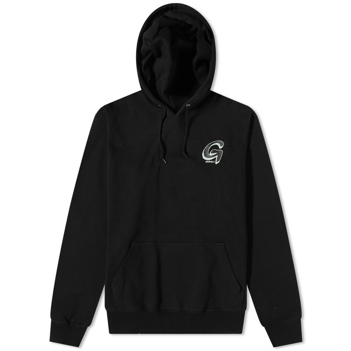 Photo: Gramicci Men's Big G Logo Popover Hoody in Black