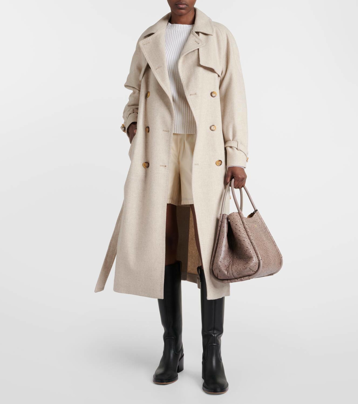 【関税&送料込】Max Mara Marines Weaving Perforated Leather Marines Weaving perforated leather handbag with internal