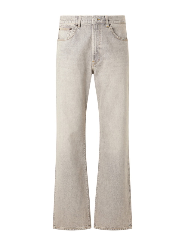 Photo: Jeanerica - Vega Straight-Leg Mid-Rise Cotton-Blend Jeans - Gray