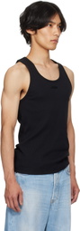 Mugler Black Logo Tank Top