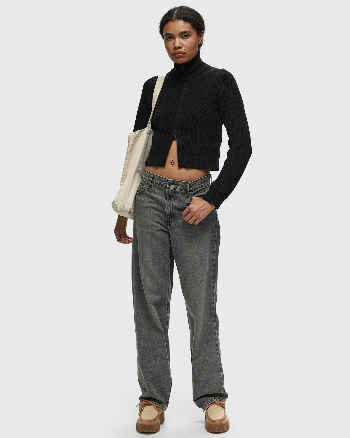Envii Enbessie Ls Cardigan 5190 Black Zippers & Cardigans