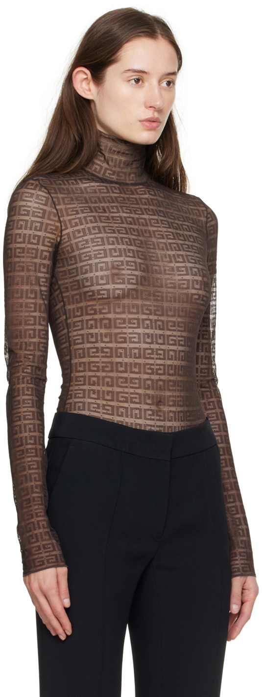 Givenchy Brown 4G Bodysuit Givenchy