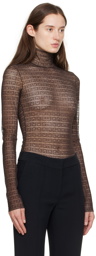 Givenchy Brown 4G Bodysuit