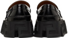 Versace Black Greca Labyrinth Loafers