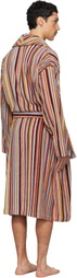 Paul Smith Multicolor 'Signature Stripe' Woven Cotton Robe